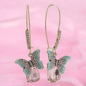 Betsey Johnson Boho Butterfly Earrings